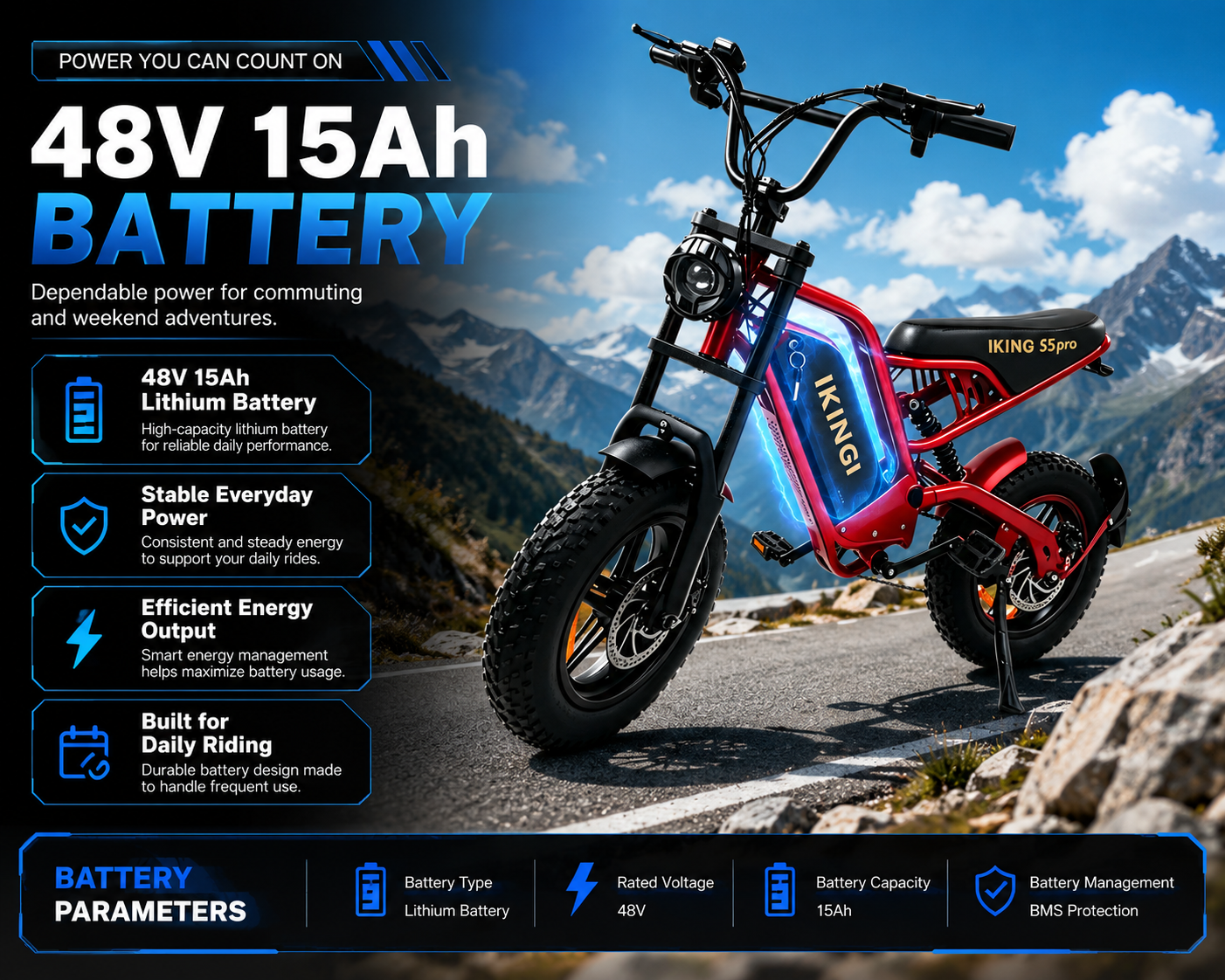 216mini Electric Bike|1000W motor|48V/15AH |20-40KM|15.5Mph|16*4.0inch