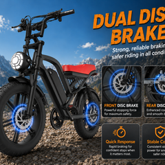 GT50 Electric Bike|1500W Motor|48V 16Ah|28Mph|50Miles|20 inch