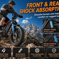 GT50 Electric Bike|1500W Motor|48V 16Ah|28Mph|50Miles|20 inch
