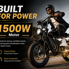 SU8 Electric ebike |1500W motor |48V15Ah|TopSpeed 30+ MPH | Range 40+ Miles|20*4.0inch