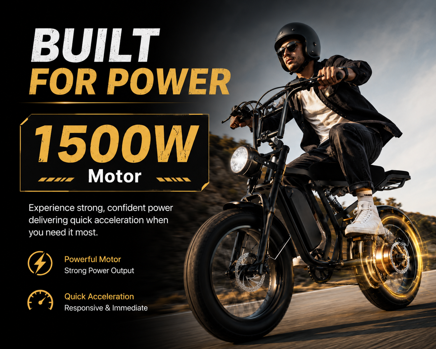 SU8 1500W motor 48V15Ah TopSpeed 30+ MPH