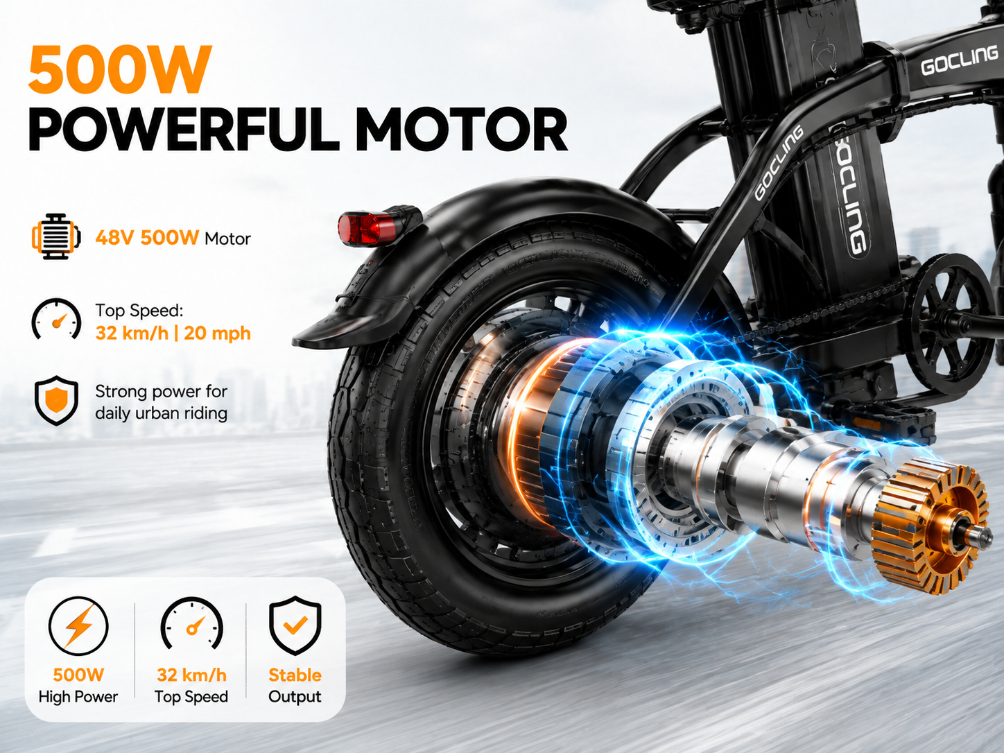 G11 Folding E-Bikes | 500W motor |48V 10A|14inch|20mph