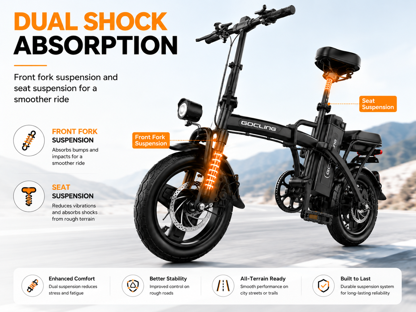 G11 Folding E-Bikes | 500W motor |48V 10A|14inch|20mph