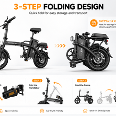 G11 Folding E-Bikes | 500W motor |48V 10A|14inch|20mph