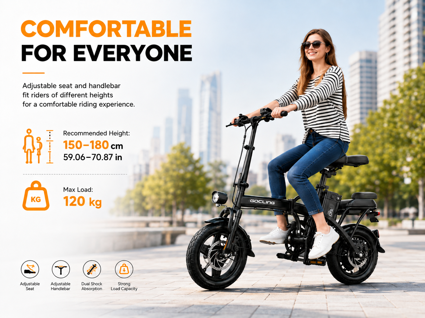 G11 Folding E-Bikes | 500W motor |48V 10A|14inch|20mph