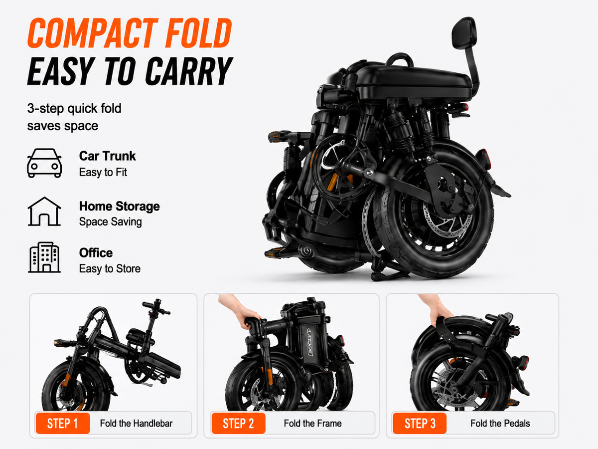 Z1 Folding E-Bikes | 500W motor |48V 15A|14inch| 26.7mph