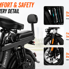 Z1 Folding E-Bikes | 500W motor |48V 15A|14inch| 26.7mph