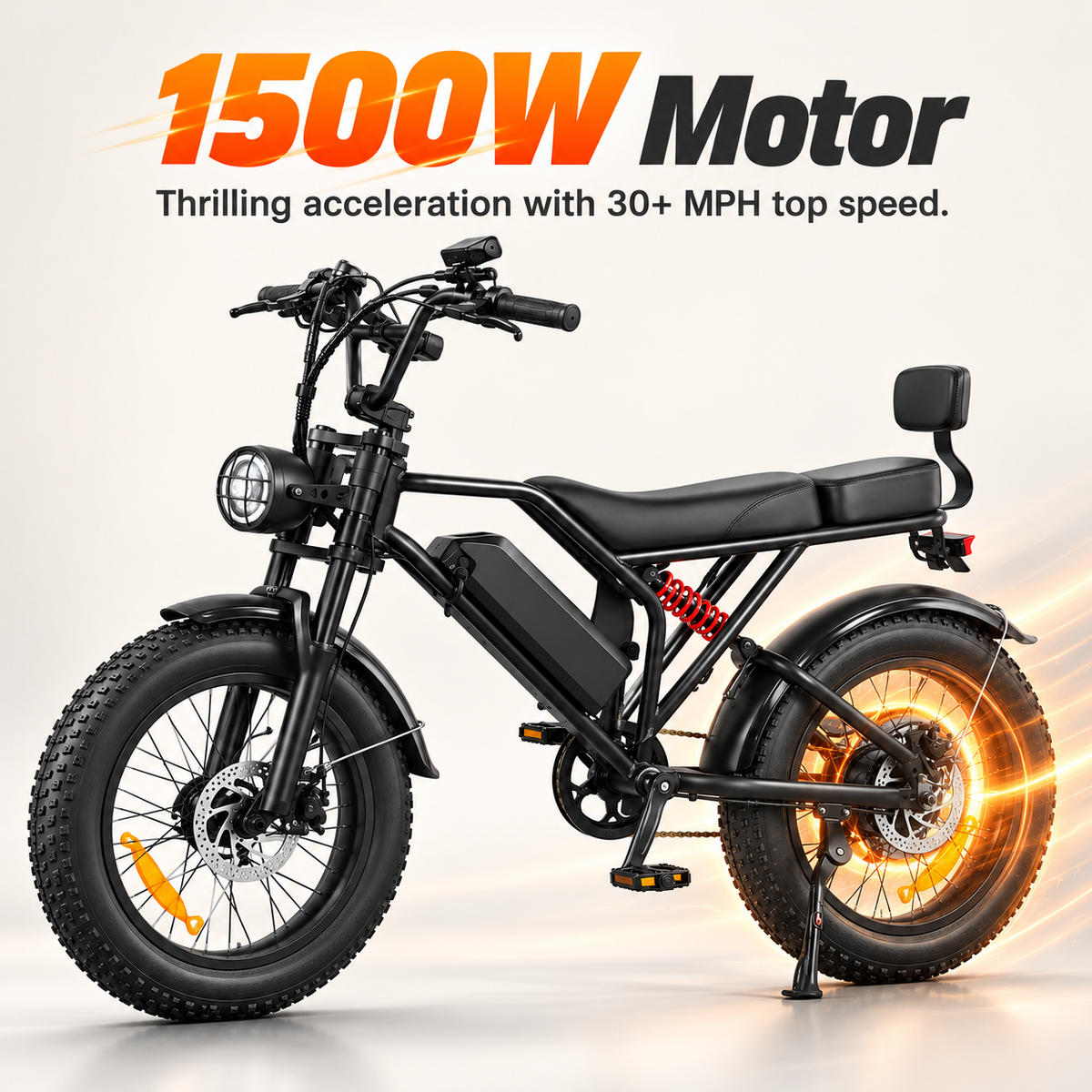 G20 1500w 48V 18AH fat tire mountian Ebike