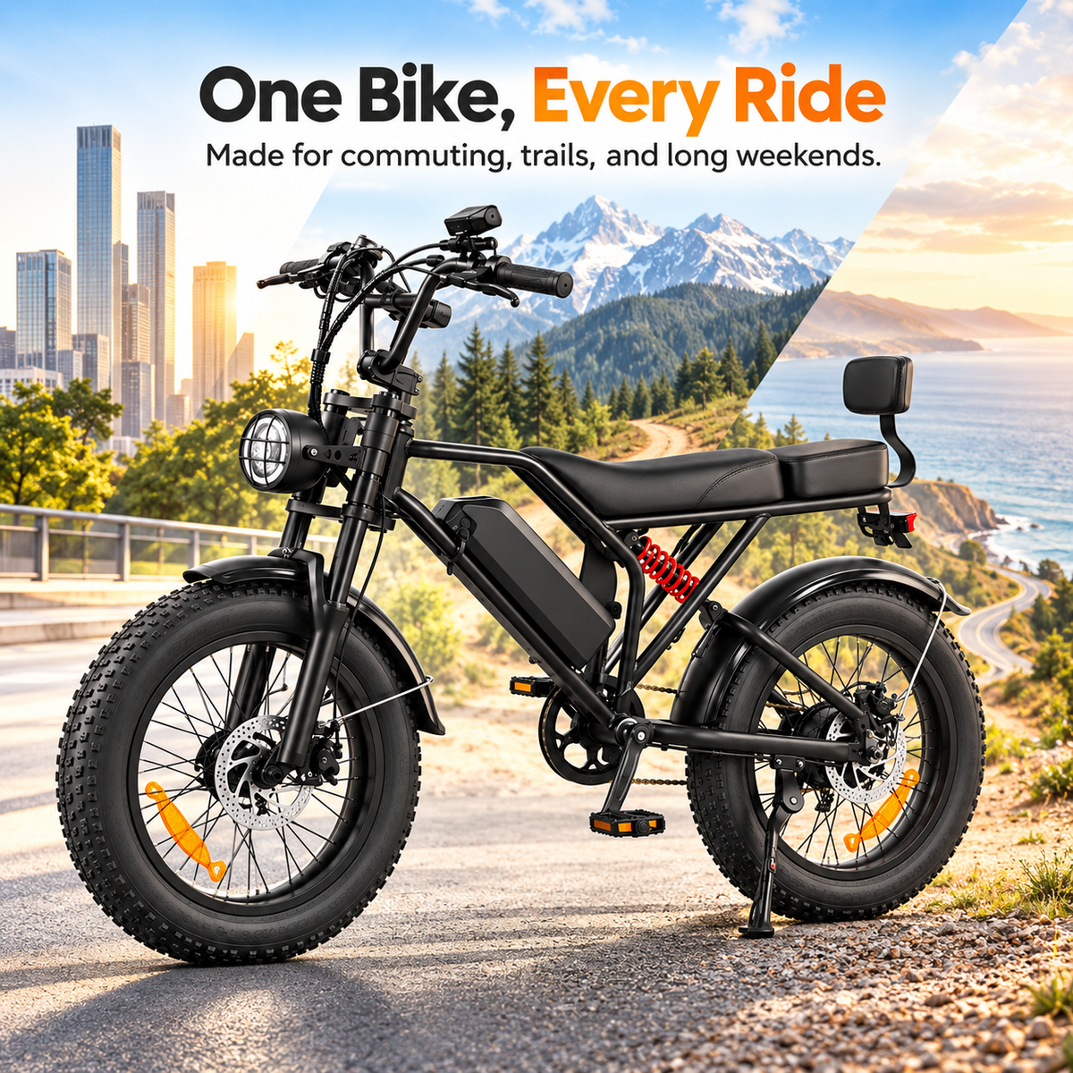 G20 1500w 48V 18AH fat tire mountian Ebike