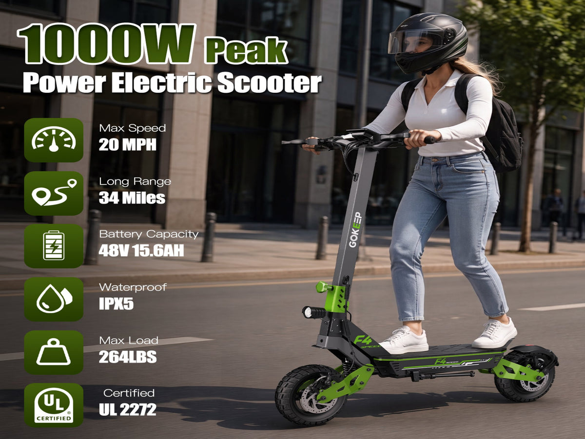 F4 Folding E-Bikes|1000W motor|48V 15.6Ah|20MPH|34Miles|10inch