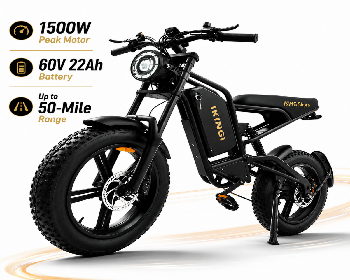216 Mountain E-Bikes|1500W motor|60V 22Ah|35KM|15.5Mph|2.0×4.0inch|50miles