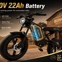 216 Mountain E-Bikes|1500W motor|60V 22Ah|35KM|15.5Mph|2.0×4.0inch|50miles