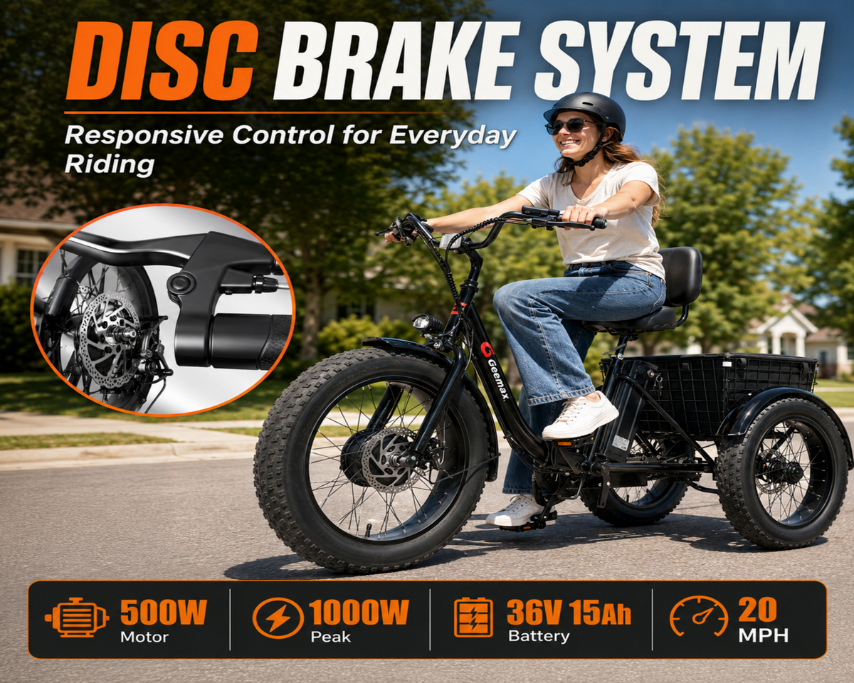 Folding Electric Tricycle Bicycle|500W motor |36V 15Ah |20inch|35-45miles|20MPH