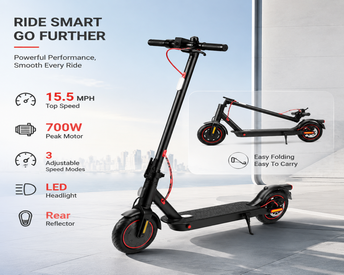 527 Electric Scooters|700W motor|36V 7.5AH|15.5Mph|19miles |8.5inch