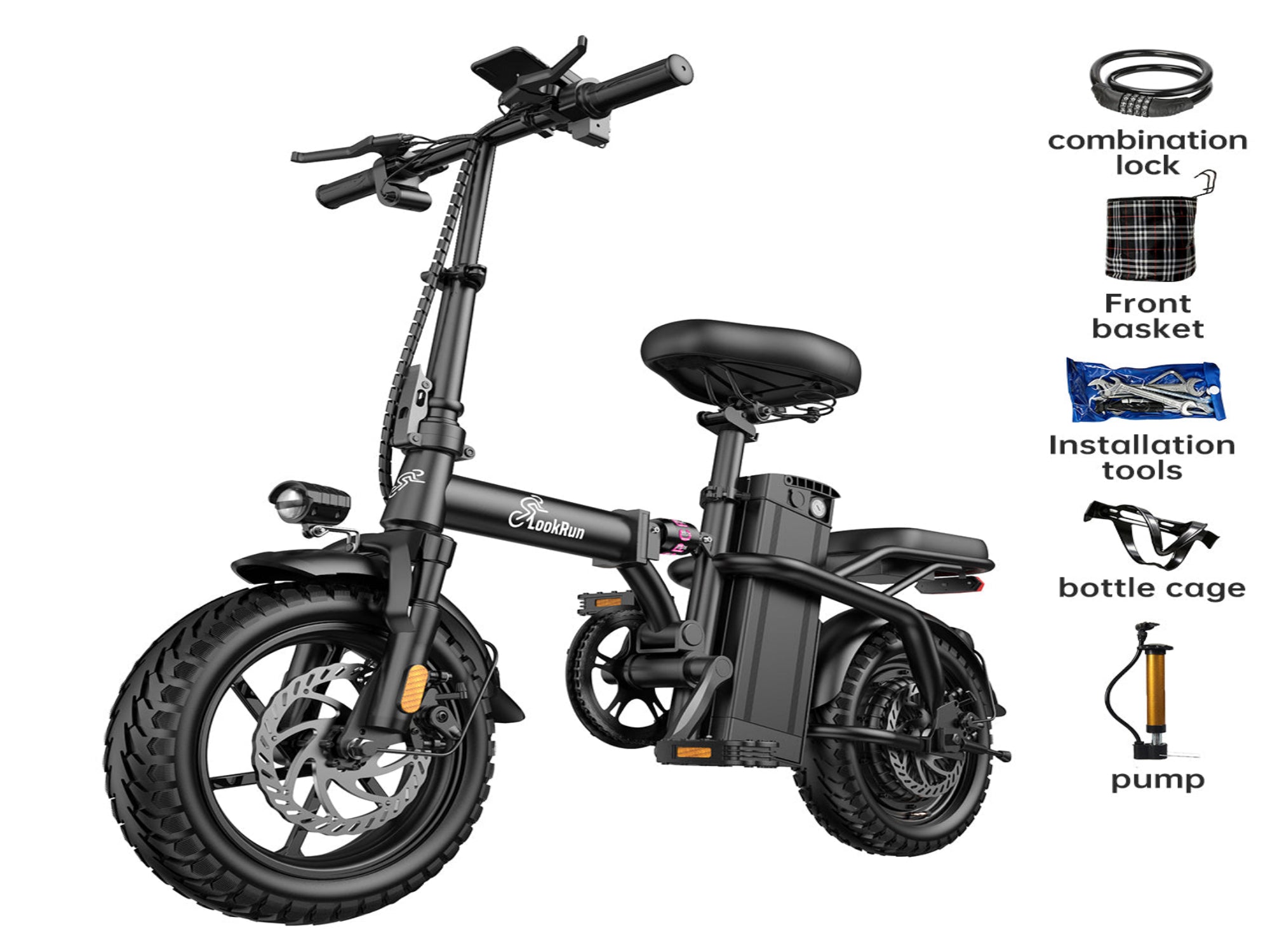 E10 Folding E-Bikes|650W motor|20MPH|14Inch|48V15AH|25-32miles