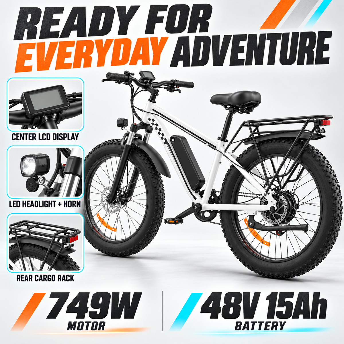 EB26 26inch 750W Fat Mountain Ebike