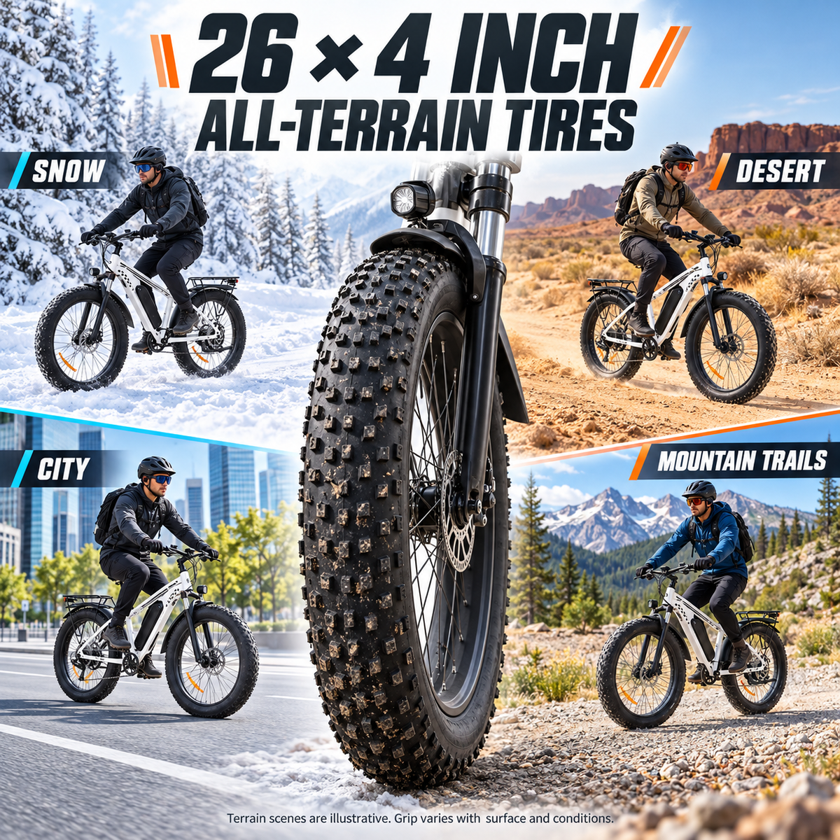EB26 26inch 750W Fat Mountain Ebike