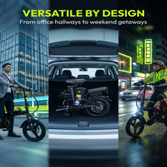 S6 Folding E-Bikes|400w motor|48V 15Ah|22mph|20miles|14inch